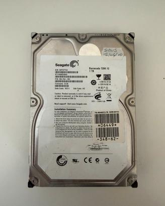 💾 Hard Disk Seagate Barracuda 1TB 3.5” SATA