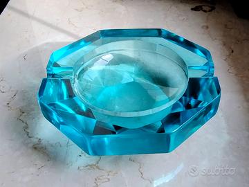 Raro posacenere vintage in vetro di Murano