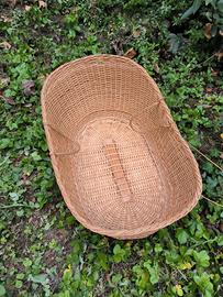 cesta/culla neonato in vimini