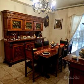 Elegante sala da pranzo in stile rinascimentale