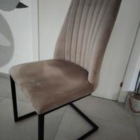 sedie in velluto Beliani