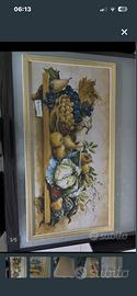 Quadro frutta firmato cajati
