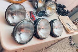 Coppie fari inglesi LUCAS SAE MP 77 epoca