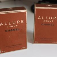 2 confezioni Chanel Allure Homme eau de toilette 