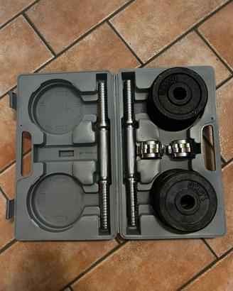 Valigia set pesi Carnielli 15KG SET