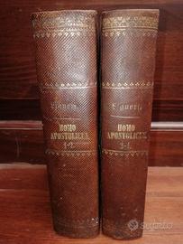 Libri antichi del 1842, 2 vol., Homo Apostolicus