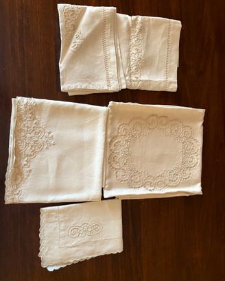 Set per carrozzina classico in lino