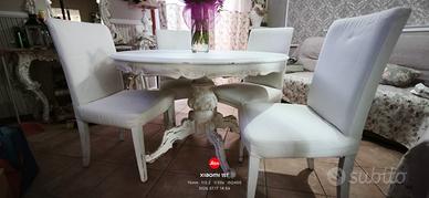 tavolo rotondo shabby 