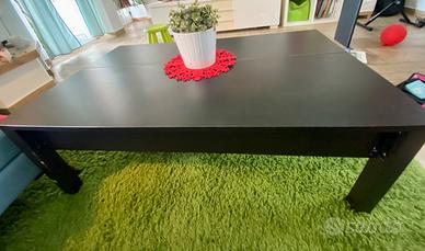 Tavolino con apertura e vano contenitore