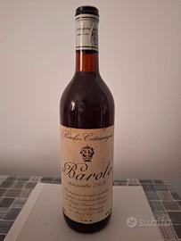 Bottiglia di vino Barolo, anno 1976 