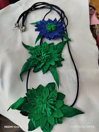 Collana in pelle
