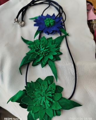 Collana in pelle