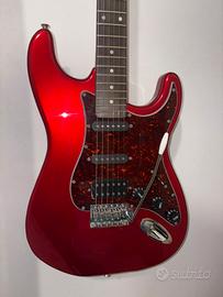 Stratocaster rosso metallizzato