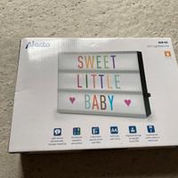 Lavagnetta retroilluminato con letterine colorate