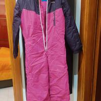 Tuta, scarponcini e guanti da neve bambina 8anni