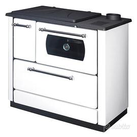 Cucina a legna bianca classica