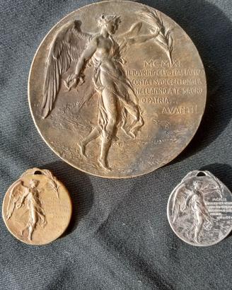 Tre medaglie Qui Touring primi novecento, TCI
