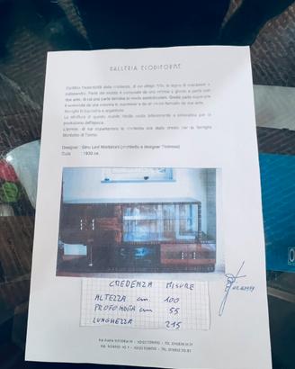 Credenza modernariato