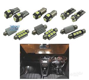 KIT 16 LAMPADE LED INTERNE PER VOLKSWAGEN VW GOLF 