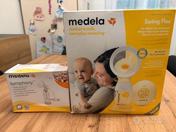 Tiralatte eletrrico medela swing flex +set medela
