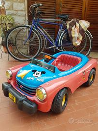 AUTO A PEDALI VINTAGE IN MOPLEN PLASTICO TOPOLINO