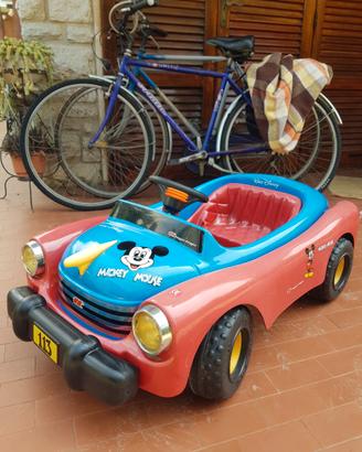 AUTO A PEDALI VINTAGE IN MOPLEN PLASTICO TOPOLINO