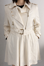 Giacca/Trench Bianco Elegante con Cintura – Nuova