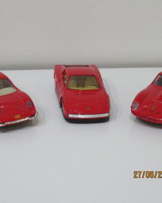 MAISTO SHELL gadgets lotto 3 modelli Ferrari metal
