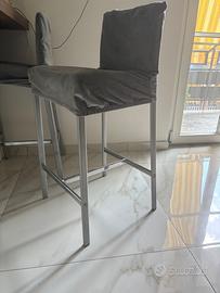 2 sgabelli grigio