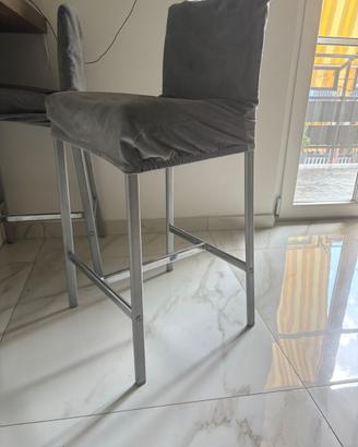 2 sgabelli grigio