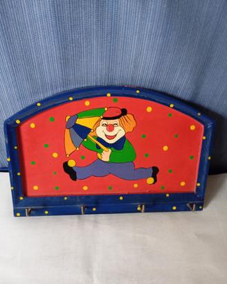 Appendi oggetti vintage in legno per bambini