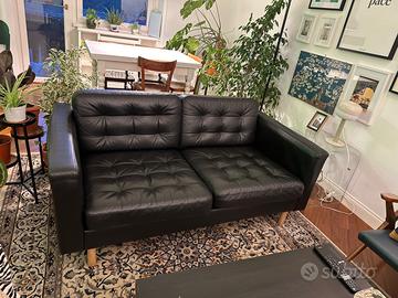 Divano nero pelle LANDSKRONA