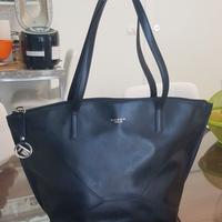 Borsa Tosca Blu grande in vera pelle nera