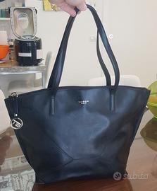 Borsa Tosca Blu grande in vera pelle nera