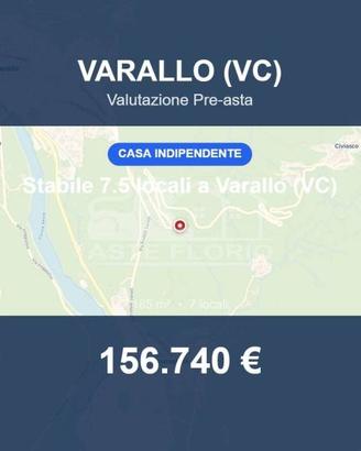 Immobile in asta di 185 m² con box auto a Varallo