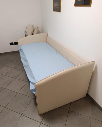 letto singolo con secondo letto estraibile
