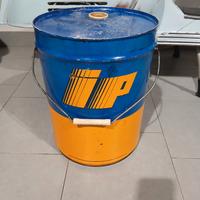 bidone latta olio vintage 