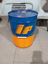 bidone latta olio vintage 