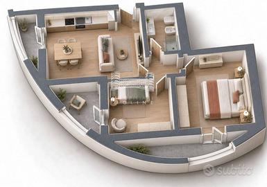 Appartamento di 81 m² con 3 locali e box auto a Fi