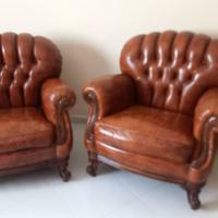 Set mobili salotto classico vintage Chesterfield