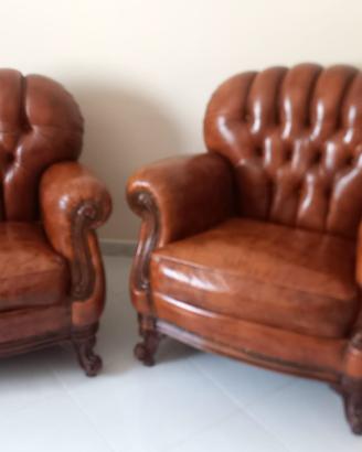 Set mobili salotto classico vintage Chesterfield