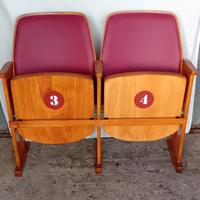 sedie cinema vintage anni 50 /60