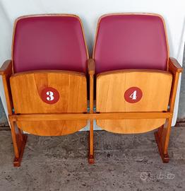 sedie cinema vintage anni 50 /60