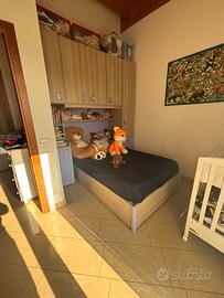 Armadio da cameretta e letto da 1 piazza e mezza