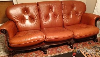 Divano vintage completo di 2 poltrone