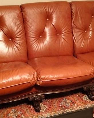 Divano vintage completo di 2 poltrone