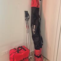 Sci Fischer, scarponi Tecnica, bastoncini