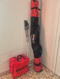 Sci Fischer, scarponi Tecnica, bastoncini