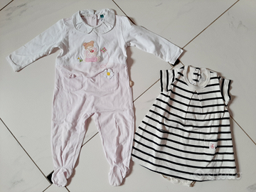 Tutina Thun e vestito petit bateau 12 mesi