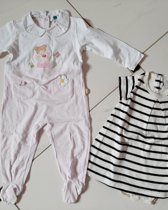 Tutina Thun e vestito petit bateau 12 mesi